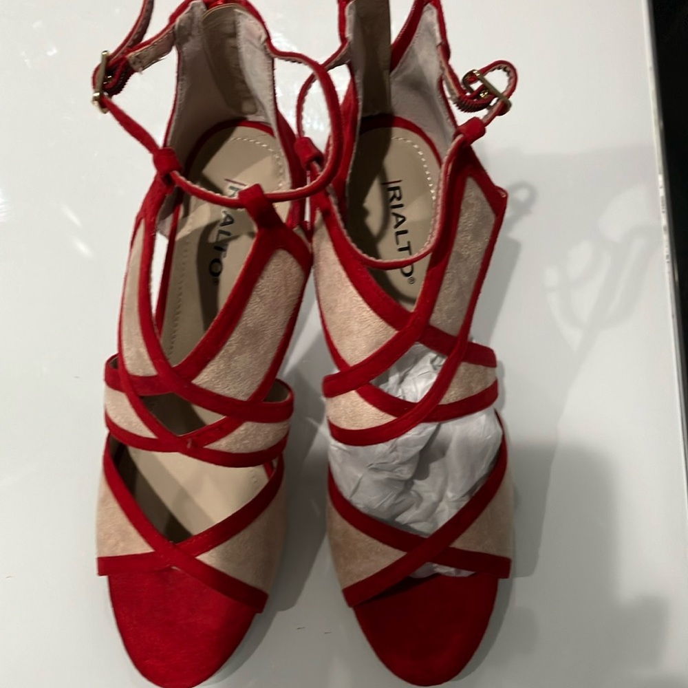 Rialto Red/Suedette shoes